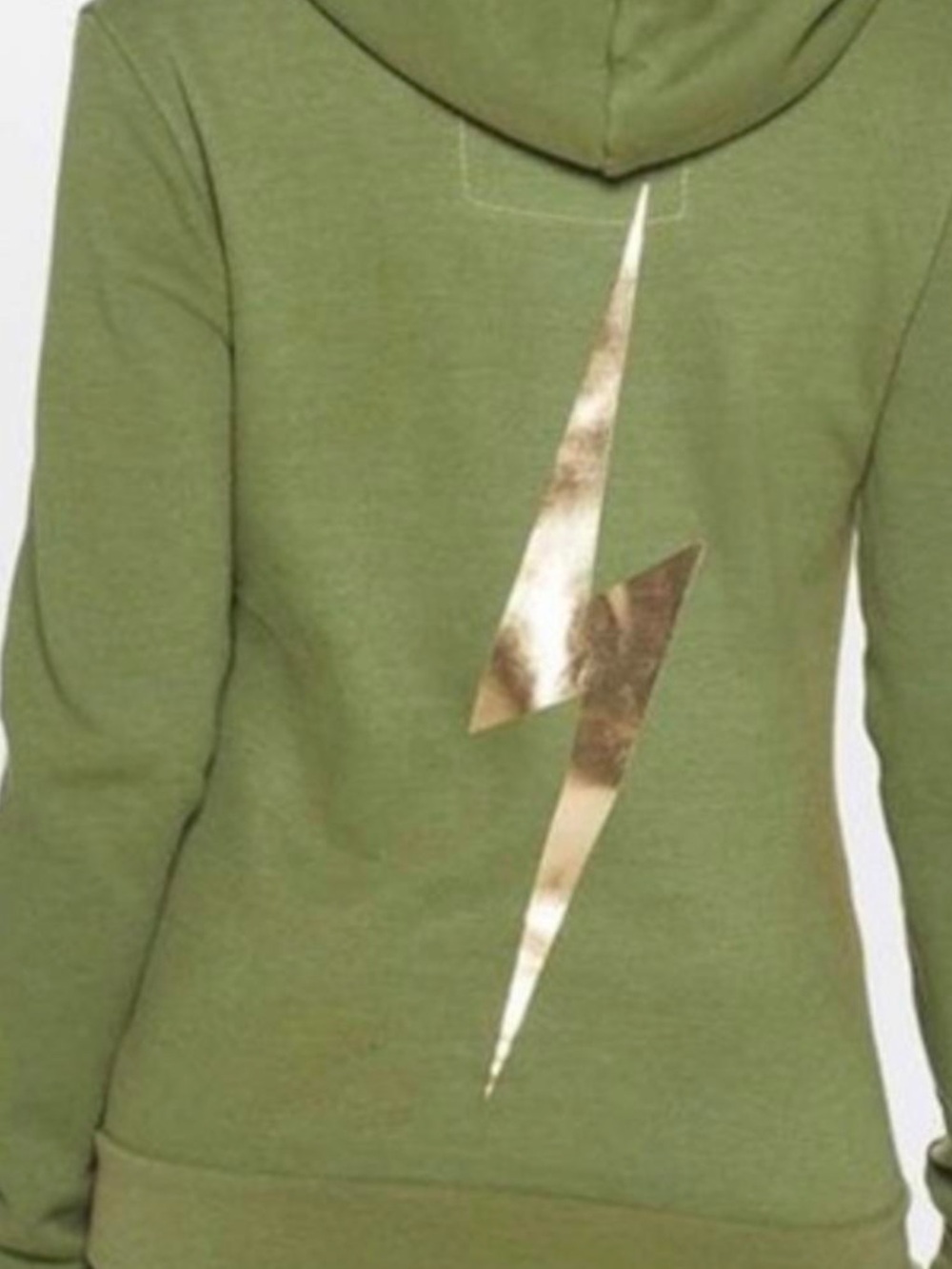 Aviator Nation BOLT HOODIE -Olive Green-Unisex